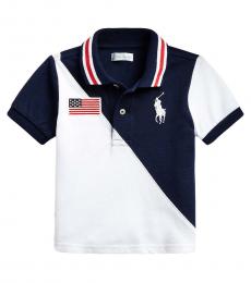 Ralph Lauren Baby Boys Newport Navy/White Big Pony Polo