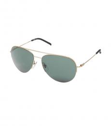 DKNY Grey Gold Aviator Sunglasses