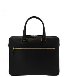 Salvatore Ferragamo Black Revival 3.0 Large Briefcase Bag