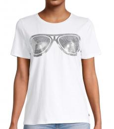 White Foil Graphic T-Shirt