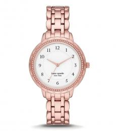 Rose Gold White Dial Watch