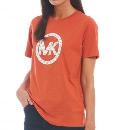 Michael Kors Orange Crewneck T-Shirt