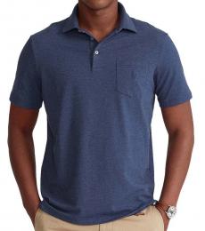 Dark Blue Classic-Fit Performance Polo