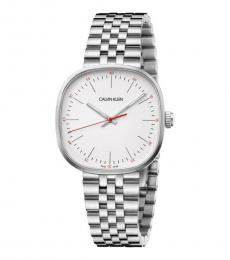 Calvin Klein Silver Square Dial Watch