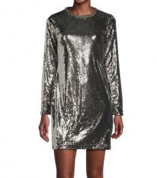 Michael Kors Black Sequin Sheath Dress