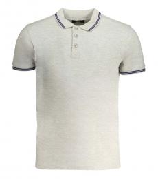 Cavalli Class Grey Embroidered Logo Polo