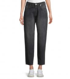 Love Moschino Black Relaxed 5-Pocket Jeans