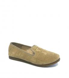 Tory Burch Camel Suede Loafers