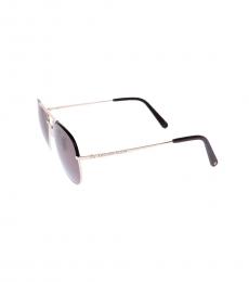 Philipp Plein Brown Aviator Sunglasses