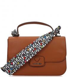 Love Moschino Brown Top Handle Medium Satchel