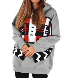 Stella McCartney Grey Printed Hooded Sweatshirt