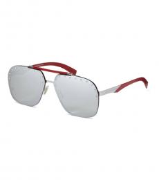 Silver Studs Aviator Sunglasses