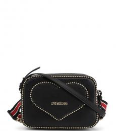 Love Moschino Black Heart Stud Small Crossbody