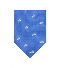 Hugo Boss Light Blue Aeroplane Pattern Tie