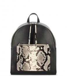 Cavalli Class Black Susan Small Backpack