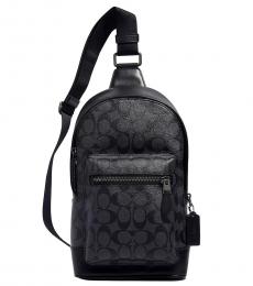 Coach Black West Large Crossbody Bag