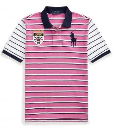 Ralph Lauren Boys Resort Rose Big Pony Crest Polo