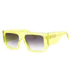 Just Cavalli Light Green Rectangular Sunglasses