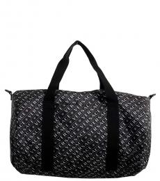 Versace Black Logo Large Duffle Bag