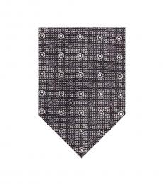 Moschino Grey Traditional Dot Tie