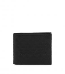 Emporio Armani Black Embossed Logo Wallet