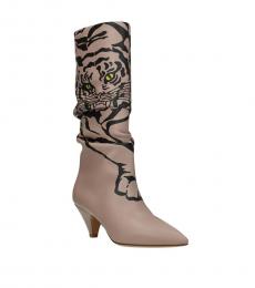 Valentino Garavani Pink Tiger Print Boots