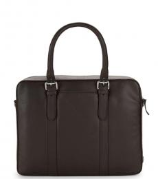 Cole Haan Brown Top Handle Large Briefcase Bag