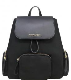 Michael Kors Black Abbey Cargo Large Backpack