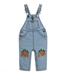 Stella McCartney Baby Girls Blue Chambray Dungarees