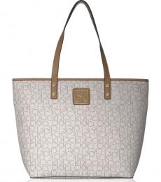 Calvin Klein Almond/Cashew Key Item Large Tote