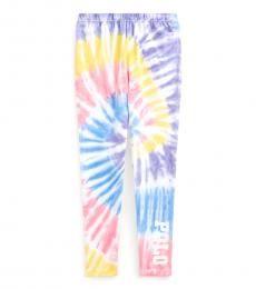 Ralph Lauren Girls Tie Dye Stretch Jersey Leggings