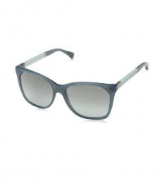 Emporio Armani Opal Grey-Green Square Sunglasses