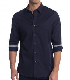 Michael Kors Midnight Scatter Print Classic Fit Shirt