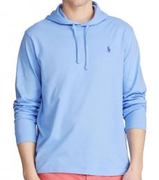 Ralph Lauren Cabana Blue Jersey Hooded T-Shirt