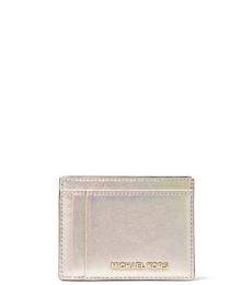Michael Kors Pale Gold Money Pieces Card Case