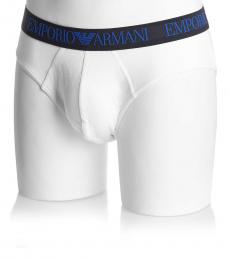 Emporio Armani White Logo Slip Underwear