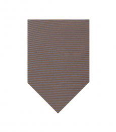 Gray Gold Striped Tie