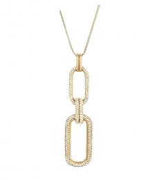 Golden Link Pendant Necklace