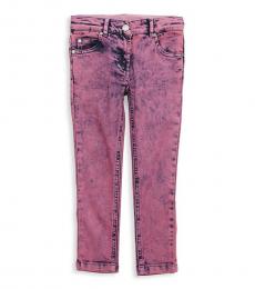 Little Girls Sugar Pink Stone Washed Jeans