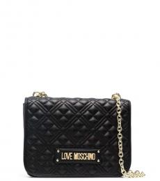 Love Moschino Black Quilted Medium Shoulder Bag