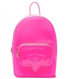 Chiara Ferragni Pink Eyelike Small Backpack