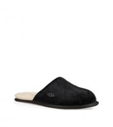 UGG Black Scuff Suede Slippers