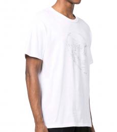 Alexander McQueen White Graphic Logo T-Shirt