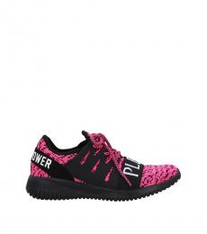 Philipp Plein Pink Blush Polyester Runner Joice Sneakers