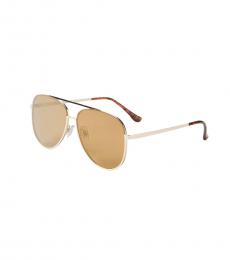 Vince Camuto Golden Aviator Sunglasses