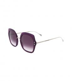 Isabel Marant Purple Geometric Sunglasses