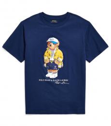 Ralph Lauren Boys Newport Navy CP-93 Bear T-Shirt