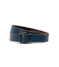 Coach Aegean Black Harness Buckle Reversible Belt