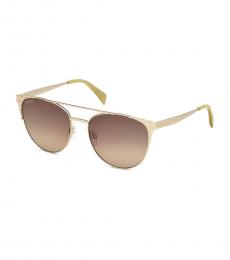 Just Cavalli Golden Aviator Sunglasses
