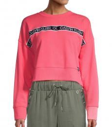 Calvin Klein Energy Logo Cotton-Blend Sweatshirt